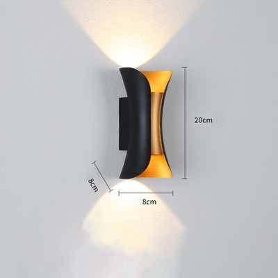 10 W LED kültéri fali lámpa udvari vízálló kreatív fali lámpa egyszerű modern lámpa nappali hálószoba folyosó éjjeli fali lámpa