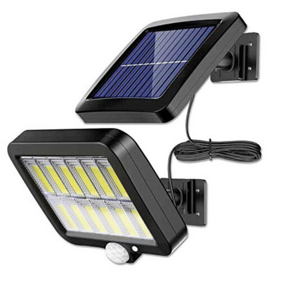 LED saules sienas lampa āra ielas apgaismojumam 120000LM IP65 ūdensizturīgs pagalma dārza celiņa apgaismojums Indukcijas lampa