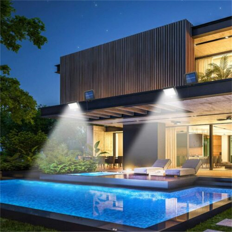 LED saules sienas lampa āra ielas apgaismojumam 120000LM IP65 ūdensizturīgs pagalma dārza celiņa apgaismojums Indukcijas lampa