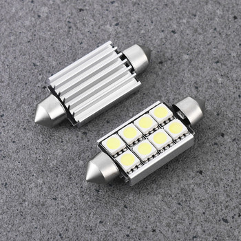 LEDMOMO 10PCS 12V Практични 8 LED 8SMD 5050 42mm Вътрешна куполна светлина за осветяване на автомобили