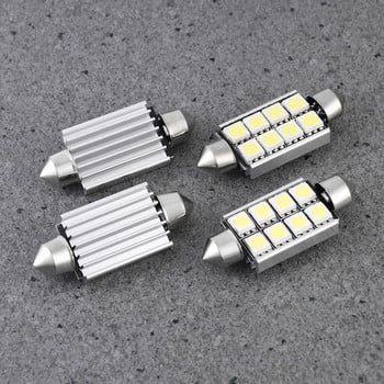 LEDMOMO 10PCS 12V Практични 8 LED 8SMD 5050 42mm Вътрешна куполна светлина за осветяване на автомобили