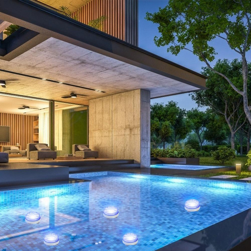13 LED ronilačka svjetla 16-bojni daljinski upravljač Lampe za bazene RGB ronilačka svjetla Izdržljiva LED žarulja Baterija za podvodno noćno svjetlo