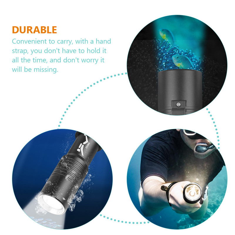 Niršanas zibspuldzes plaukstas laivas lukturi Uzlādējami zemūdens ūdensizturīgi lukturīši Magnetrona turētājs