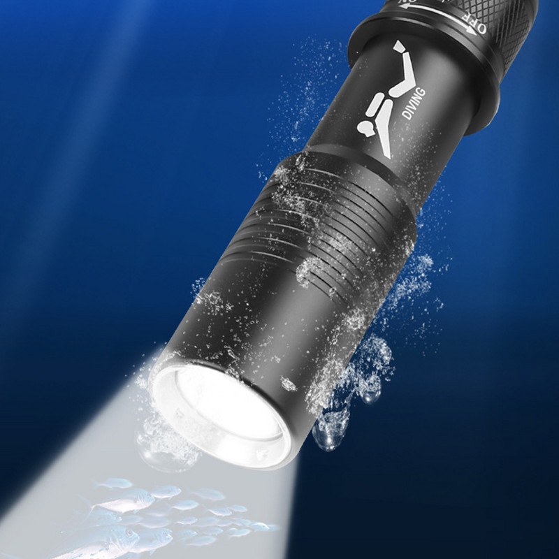 Niršanas zibspuldzes plaukstas laivas lukturi Uzlādējami zemūdens ūdensizturīgi lukturīši Magnetrona turētājs