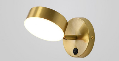 LED fali lámpa hálószoba éjjeli lámpa Modern minimalista forgatható tükör első lámpa folyosó fali lámpa dekoratív hangulati lámpa