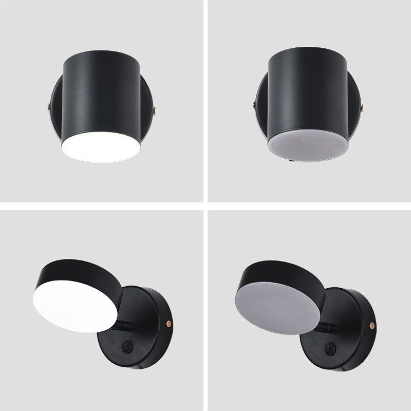 LED fali lámpa hálószoba éjjeli lámpa Modern minimalista forgatható tükör első lámpa folyosó fali lámpa dekoratív hangulati lámpa