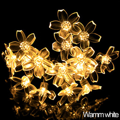 Ziedu ziedu vītnes ar baterijām darbināmi LED stīgu pasaku gaismas kristāla ziedi iekštelpu kāzām Ziemassvētku pasaku dārzs