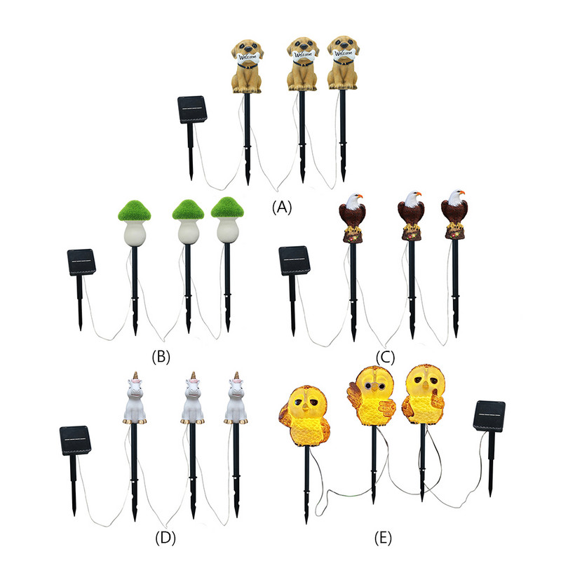 1 Drag 3 zāliena atmosfēras gaisma Automātisks mirdzošs saules ainavas apgaismojums mājas dārzam Viegli uzstādāms LED ūdensizturīgs, izturīgs