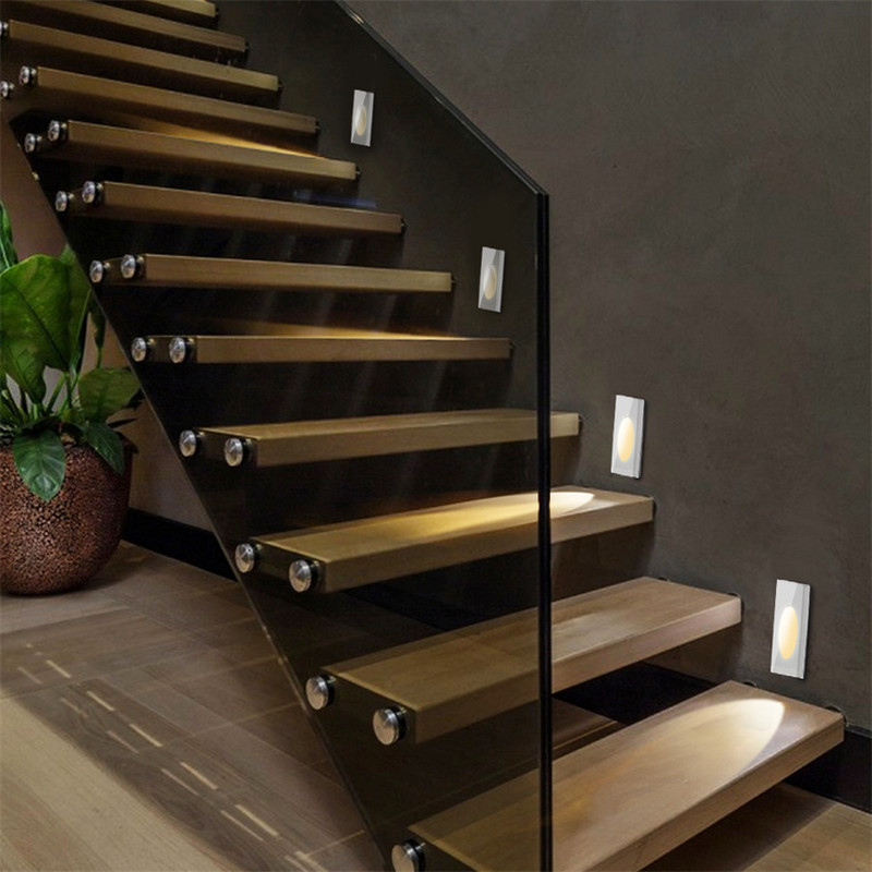 PIR mozgásérzékelő LED lépcsőlámpa beltéri LED fali saroklámpa beágyazott fali lámpa Kezdőlap Szállodai folyosói folyosó láblámpája