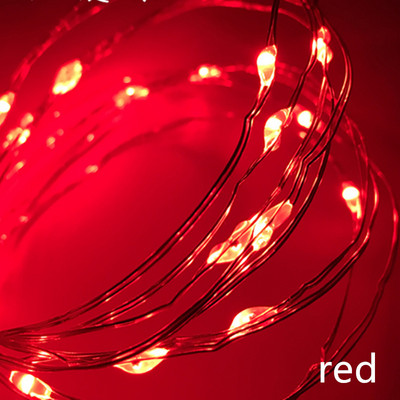 LED Fairy Lights Elemes távirányító Vízálló utcai füzér villogó szentjánosbogár fényfüzér kültéri karácsonyi dekoráció