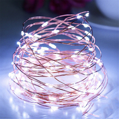 LED Fairy Lights Elemes távirányító Vízálló utcai füzér villogó szentjánosbogár fényfüzér kültéri karácsonyi dekoráció