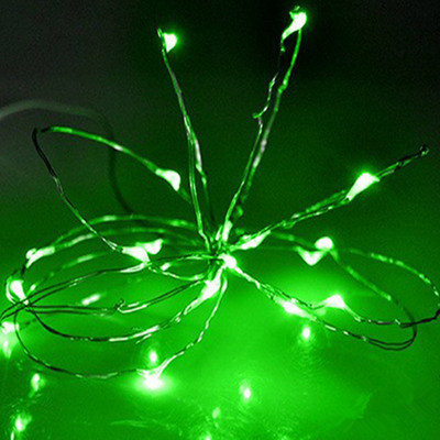 LED Fairy Lights Elemes távirányító Vízálló utcai füzér villogó szentjánosbogár fényfüzér kültéri karácsonyi dekoráció