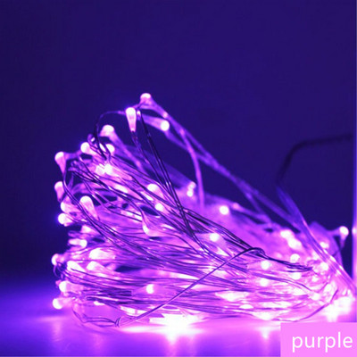 LED Fairy Lights Elemes távirányító Vízálló utcai füzér villogó szentjánosbogár fényfüzér kültéri karácsonyi dekoráció