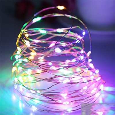 LED Fairy Lights Elemes távirányító Vízálló utcai füzér villogó szentjánosbogár fényfüzér kültéri karácsonyi dekoráció