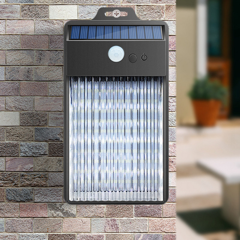 Jauna saules sensora gaisma āra dārza dārza apgaismojums žogs kāpnes žogs kvadrātveida sienas gaisma