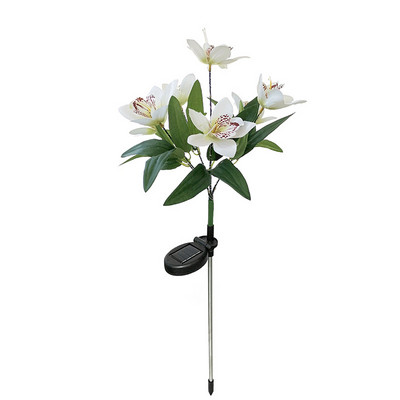 7 peaga LED päikeseenergia simulatsiooniga roosilillevalgusti kodu dekoratiivne orhidee aiakaunistus murulamp veekindel maastikuvalgusti