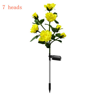 7 peaga LED päikeseenergia simulatsiooniga roosilillevalgusti kodu dekoratiivne orhidee aiakaunistus murulamp veekindel maastikuvalgusti