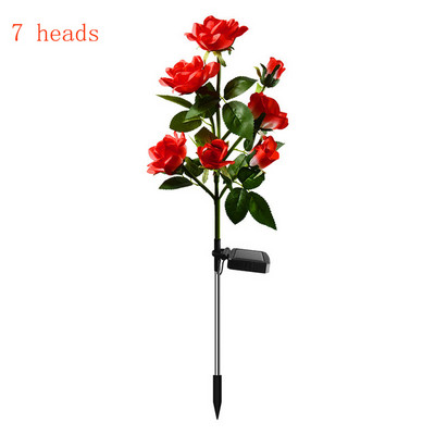 7 peaga LED päikeseenergia simulatsiooniga roosilillevalgusti kodu dekoratiivne orhidee aiakaunistus murulamp veekindel maastikuvalgusti