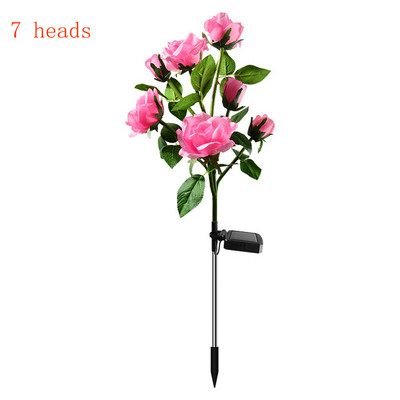 7 peaga LED päikeseenergia simulatsiooniga roosilillevalgusti kodu dekoratiivne orhidee aiakaunistus murulamp veekindel maastikuvalgusti