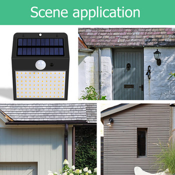 Αδιάβροχο 158 LED Φωτιστικά Ηλιακής Απλίκας Εξωτερικού Φωτισμού Ηλίου Ηλιακό φωτιστικό πολλαπλών όψεων τοίχου για διακόσμηση κήπου