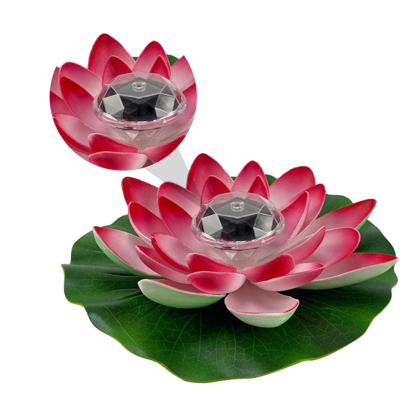 Lotus Lamp Solar Floating Lights Artificiales Para Εξωτερική Πισίνα
