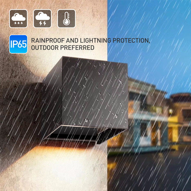 6W 12W LED fali lámpa alumínium négyzet állítható szögű LED RGB fali lámpák éjjeli szoba Hálószoba dekoráció Művészet fali lámpa 85-265V