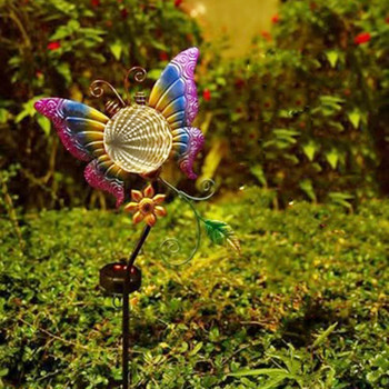 Butterfly Solar Garden Light String Lights Αδιάβροχο LED γιρλάντα Sun Power Εξωτερικό ηλιακό φως για Patio Backyard Lawn Path Light