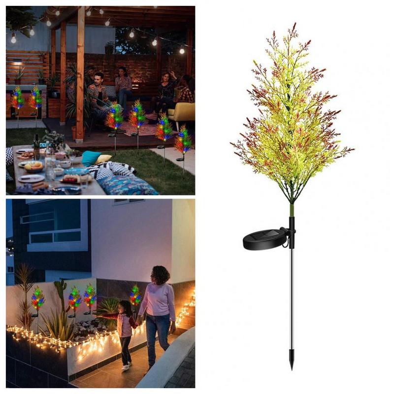 Sodo šviesa Realiai atrodanti aplinkai nekenksminga vandeniui atspari dekoratyvinė derva, labai imituota augalų stiliaus LED vejos lempa namams