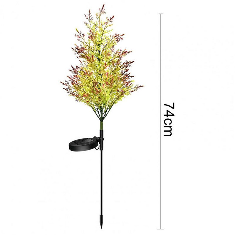 Sodo šviesa Realiai atrodanti aplinkai nekenksminga vandeniui atspari dekoratyvinė derva, labai imituota augalų stiliaus LED vejos lempa namams