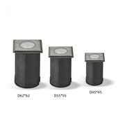 Dārza LED mini pazemes ainavu apgaismojums IP68 ūdensizturīgs āra 304 nerūsējošā tērauda COB 3W