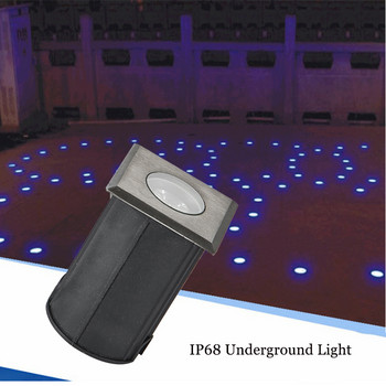 Κήπος LED Mini Underground Landscape Light IP68 Αδιάβροχο εξωτερικό 304 ανοξείδωτο ατσάλι COB 3W