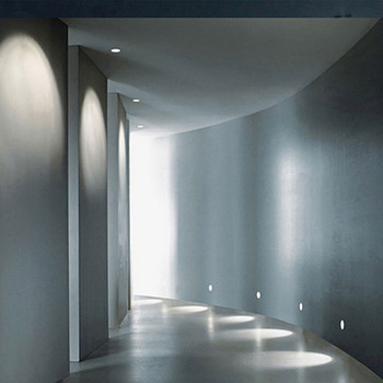 Led стълбищна светлина Вградена алуминиева квадратна кръгла стенна лампа златисто бяла вътрешна външна водоустойчива за стълбище кухненско фоайе
