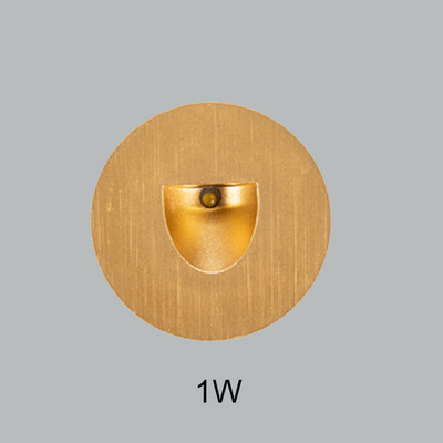 Led lépcsőlámpa süllyesztett alumínium négyzet alakú kerek fali lámpa arany fehér beltéri kültéri vízálló lépcsős konyhai előtérhez