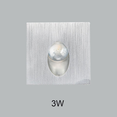 Led lépcsőlámpa süllyesztett alumínium négyzet alakú kerek fali lámpa arany fehér beltéri kültéri vízálló lépcsős konyhai előtérhez