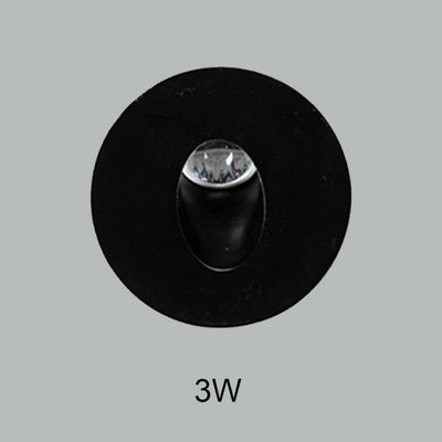 Led lépcsőlámpa süllyesztett alumínium négyzet alakú kerek fali lámpa arany fehér beltéri kültéri vízálló lépcsős konyhai előtérhez