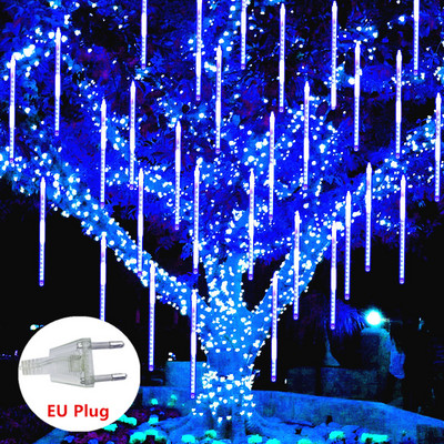 Meteorų dušo styginių lempučių kalėdinės dekoracijos, skirtos fėjos sodui, vestuvių vakarėlio dekoravimui Lauko šviestuvai Pasakų šviesų užuolaidos