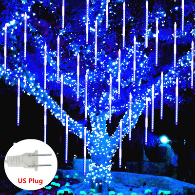 Meteorų dušo styginių lempučių kalėdinės dekoracijos, skirtos fėjos sodui, vestuvių vakarėlio dekoravimui Lauko šviestuvai Pasakų šviesų užuolaidos