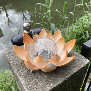 Solar Outdoor Lotus Solar Light Flower Flower Pond Decor Πισίνα Κήπος Γάμος Τοπίο Μονοπάτι Φωτισμός Αξεσουάρ πισίνας