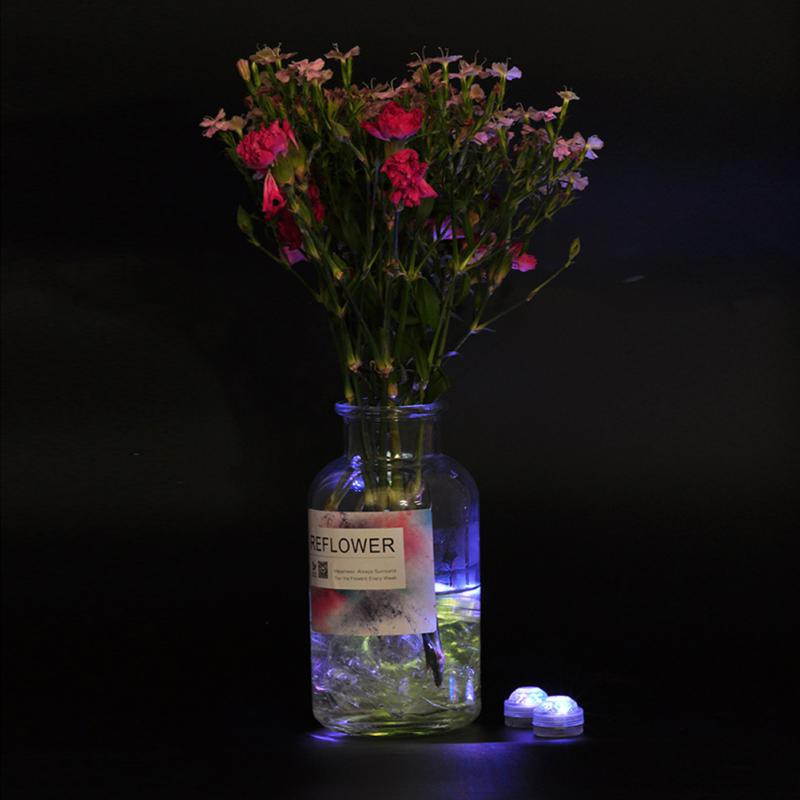 Radošs zivju tvertņu dīķa iekšpuses apgaismojums 3 cm ūdensnecaurlaidīgs lampas urbis, pagriežams zemūdens gaisma Mājas piederumi Portatīvie mini