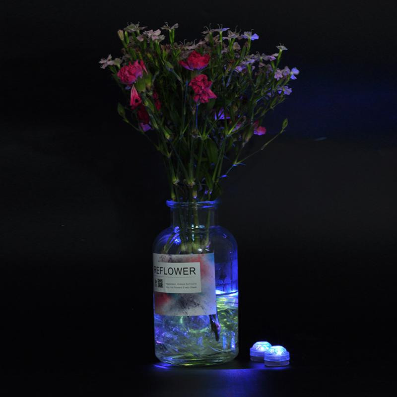 Radošs zivju tvertņu dīķa iekšpuses apgaismojums 3 cm ūdensnecaurlaidīgs lampas urbis, pagriežams zemūdens gaisma Mājas piederumi Portatīvie mini