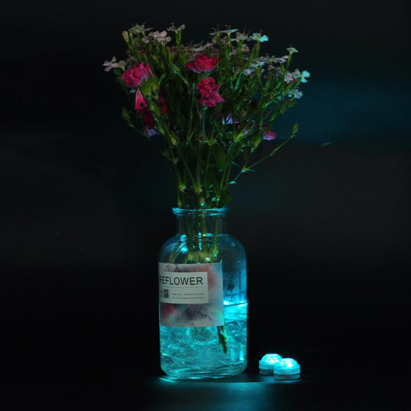 Radošs zivju tvertņu dīķa iekšpuses apgaismojums 3 cm ūdensnecaurlaidīgs lampas urbis, pagriežams zemūdens gaisma Mājas piederumi Portatīvie mini