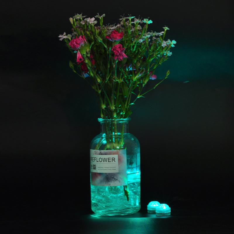 Radošs zivju tvertņu dīķa iekšpuses apgaismojums 3 cm ūdensnecaurlaidīgs lampas urbis, pagriežams zemūdens gaisma Mājas piederumi Portatīvie mini