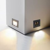 Lauko įleidžiama LED laiptų šviesa vandeniui atspari laiptų lempa Aliuminio prieškambario laiptų lempa kojoms vila sodo tako sieninė kampinė lempa