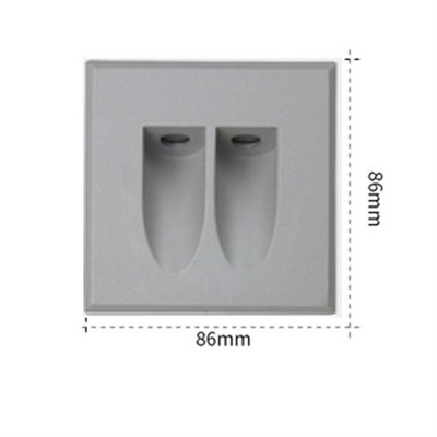 Lauko įleidžiama LED laiptų šviesa vandeniui atspari laiptų lempa Aliuminio prieškambario laiptų lempa kojoms vila sodo tako sieninė kampinė lempa