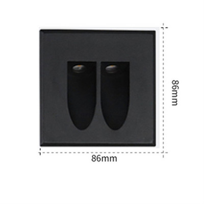 Lauko įleidžiama LED laiptų šviesa vandeniui atspari laiptų lempa Aliuminio prieškambario laiptų lempa kojoms vila sodo tako sieninė kampinė lempa