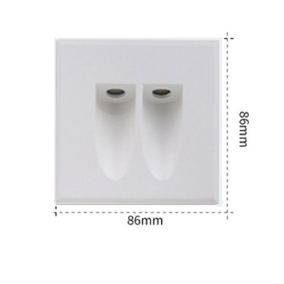 Lauko įleidžiama LED laiptų šviesa vandeniui atspari laiptų lempa Aliuminio prieškambario laiptų lempa kojoms vila sodo tako sieninė kampinė lempa