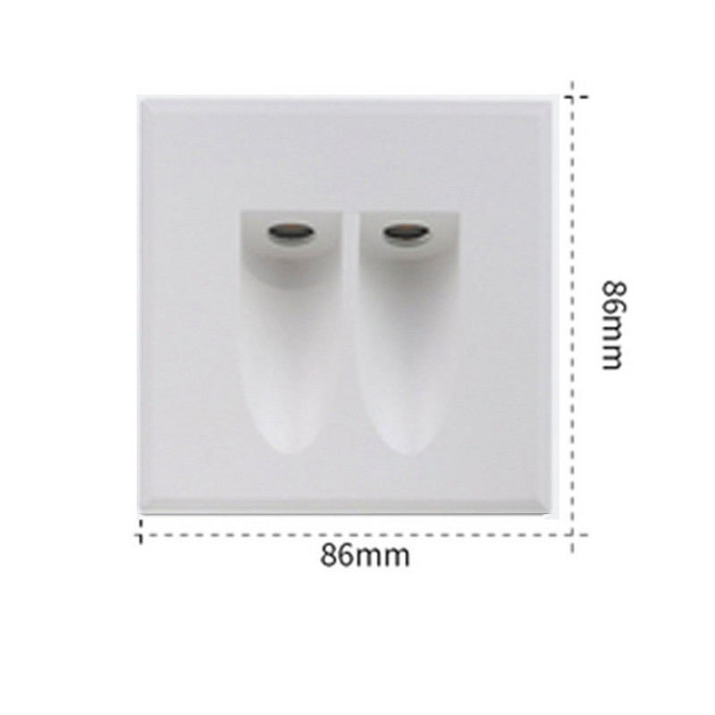 Lauko įleidžiama LED laiptų šviesa vandeniui atspari laiptų lempa Aliuminio prieškambario laiptų lempa kojoms vila sodo tako sieninė kampinė lempa