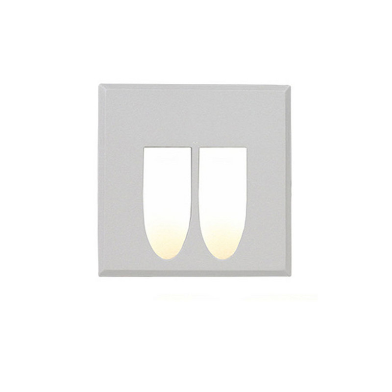 Lauko įleidžiama LED laiptų šviesa vandeniui atspari laiptų lempa Aliuminio prieškambario laiptų lempa kojoms vila sodo tako sieninė kampinė lempa