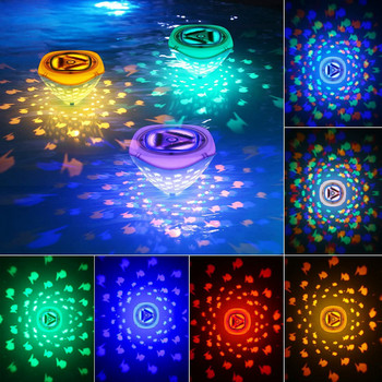 Υποβρύχια μπανιέρα υδρομασάζ Σπα Σιντριβάνι Προβολέας για παιδιά Δώρα πλωτά φώτα πισίνας Αδιάβροχα πολύχρωμα με μπαταρίες