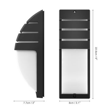 8W LED COB Стенна лампа Стенна модерна проста лампа Стенна монтирана AC 85-265V Водоустойчиво външно осветление за градински домашен коридор